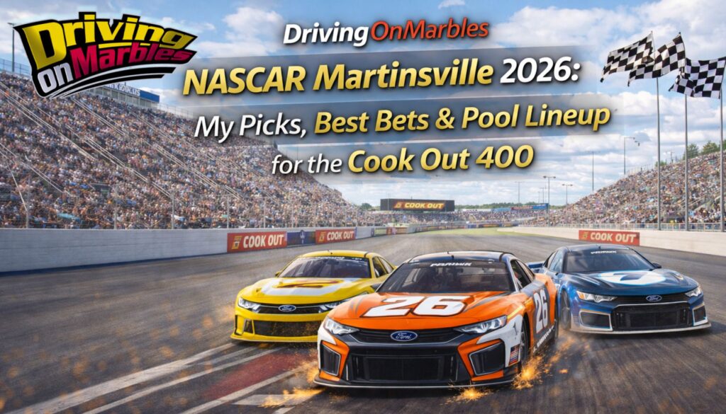 NASCAR Martinsville 2026 My Picks, Best Bets & Pool Lineup for the Cook Out 400