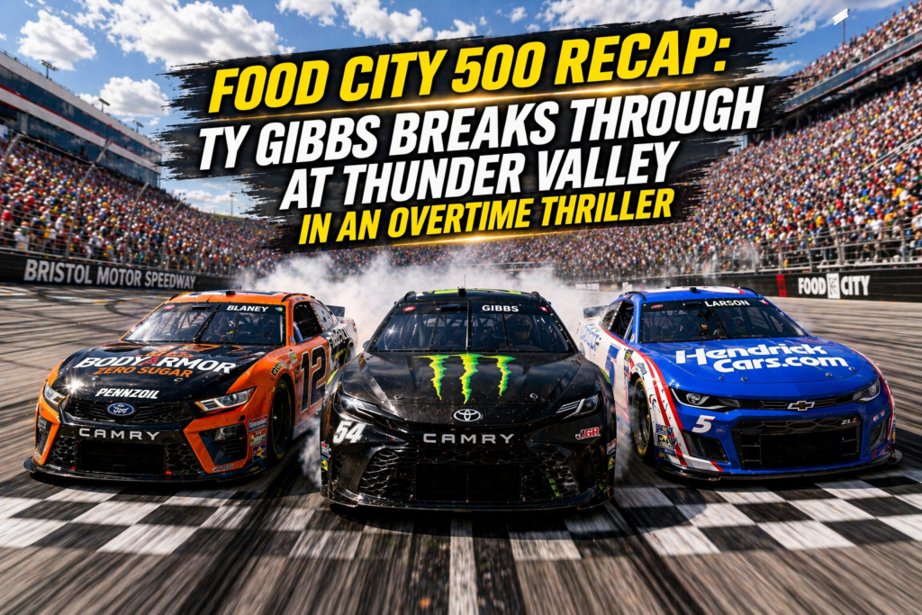 Food City 500 Recap: Ty Gibbs Breaks Through at Thunder Valley in an Overtime Thriller